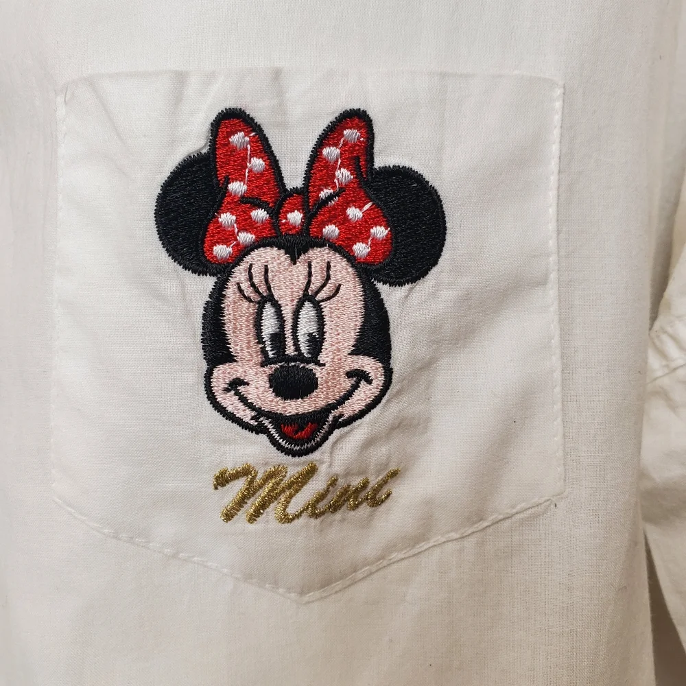COPY - White long blouse with hoodie - Picture 3 of 7